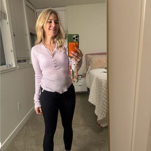 Free people lilac Henley